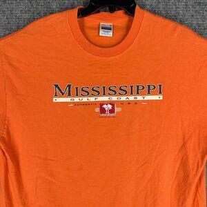 Mississippi Shirt Mens XL Gulf Coast Souvenir Casual‎ Tee Vintage 1990s